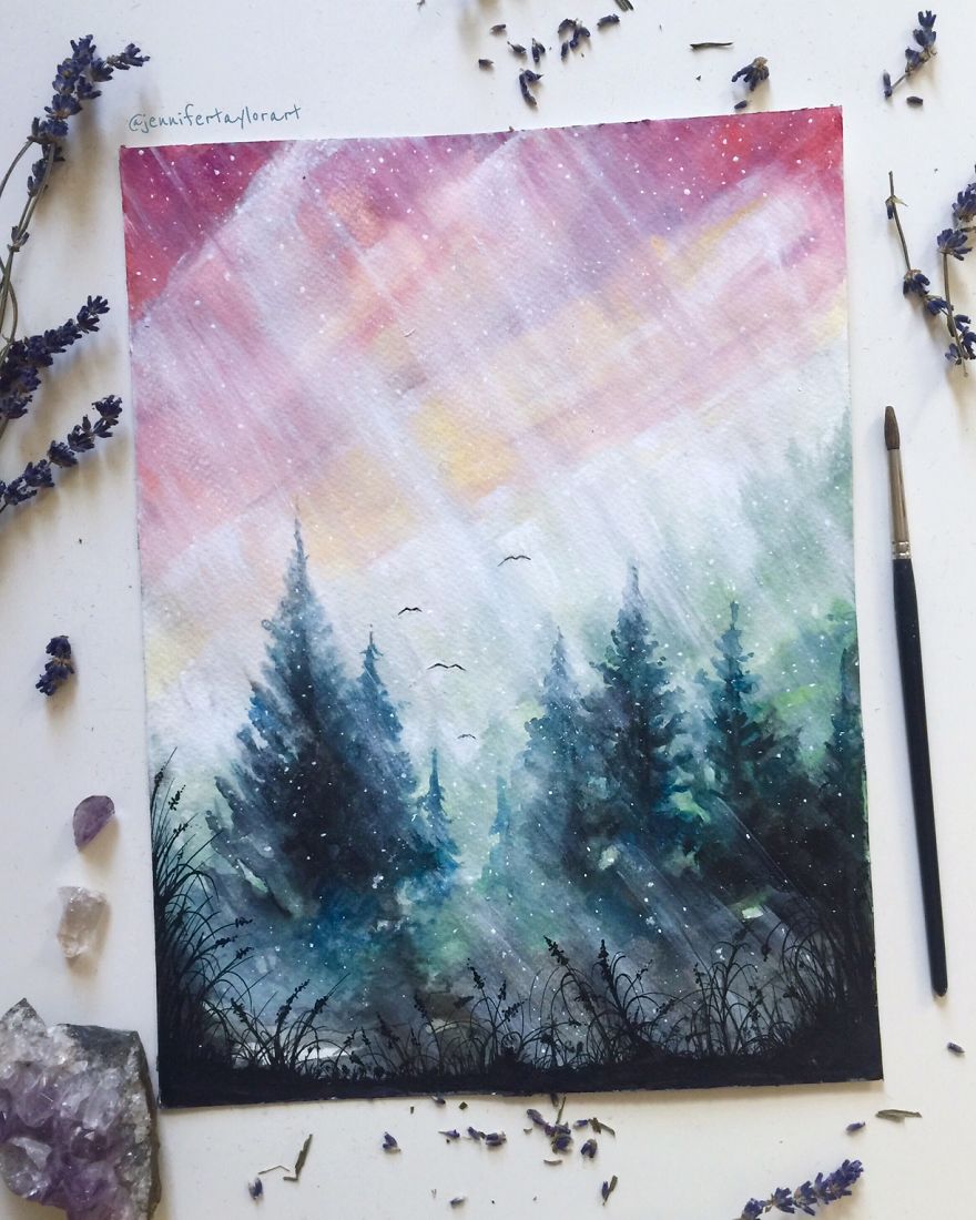 I Love To Paint Magical Forest Scapes That Exist In My Imagination