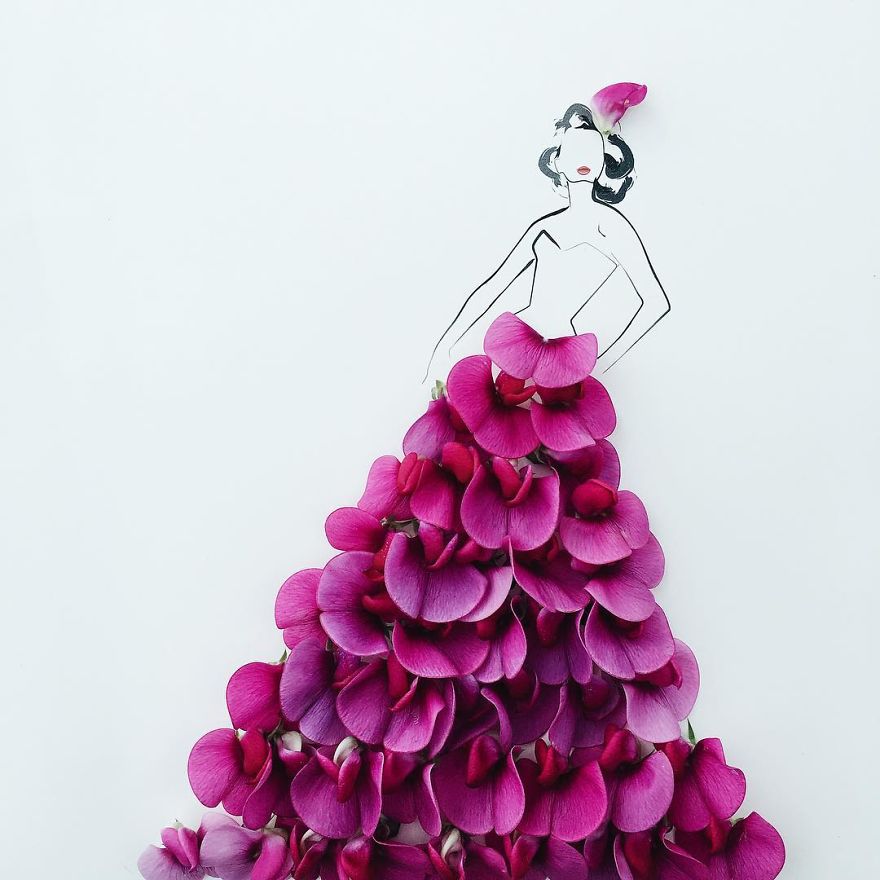 I Created An Illustrated Alter Ego Sassy Du Fleur, Out Of Petals