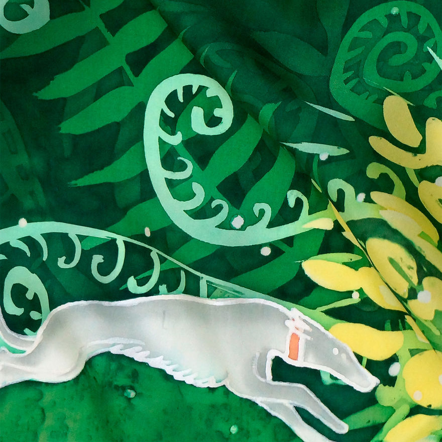 I Hand Painted This One-Of-A-Kind Birthday Scarf I Hand Painted This One-Of-A-Kind Birthday Scarf