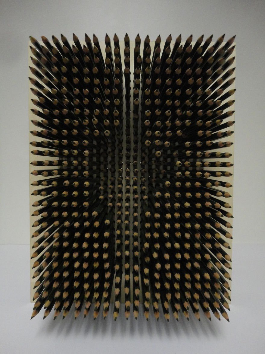 I Made This Art Project Using 560 Pencils