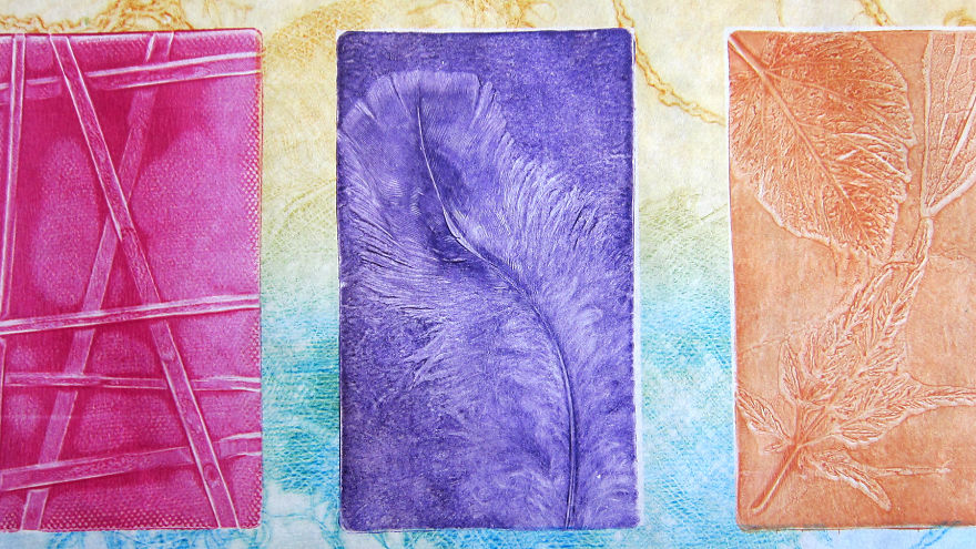 I Painted With A Large Block Of Gel While Listening To Techno Music