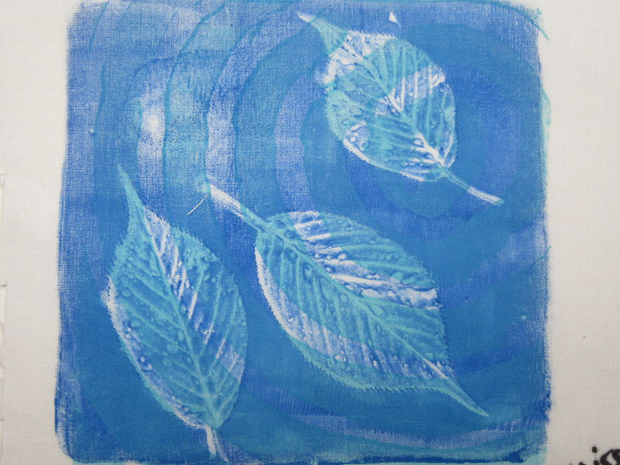 I Painted With A Large Block Of Gel While Listening To Techno Music