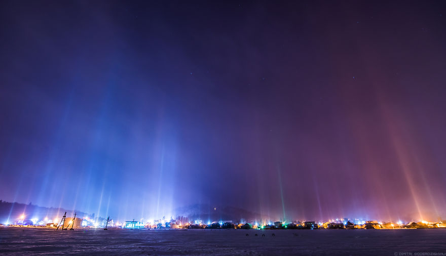 I Shot Extremely Rare Atmospheric Phenomenon Called Light Pillars