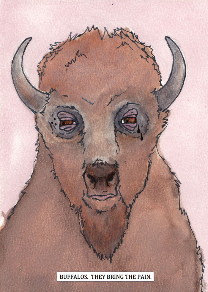 I Watercolor Angry Animals
