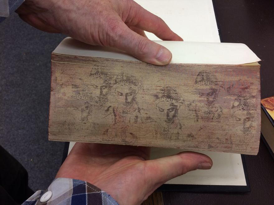 Before Pokemon Go People Used To Search For Hidden Fore-Edge Drawings On The Edges Of Books. Now A Library Has Made A New Series Of These Works For The Public To Find
