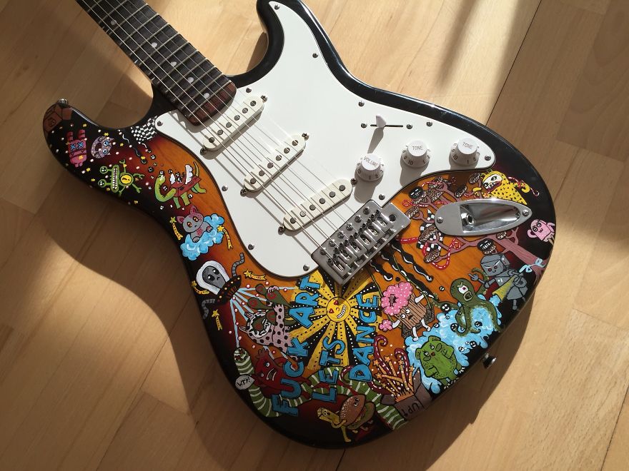 Doodle Stratocaster Art