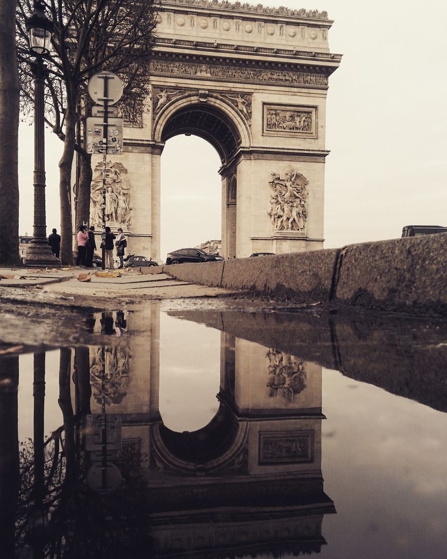 The Parallel Worlds Of Puddles In Paris.