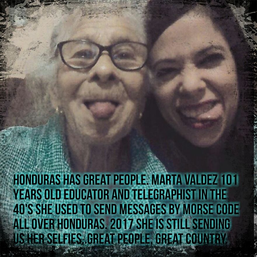 Telegraphist And Educator From Honduras Sending Selfies At 101 Year Old.