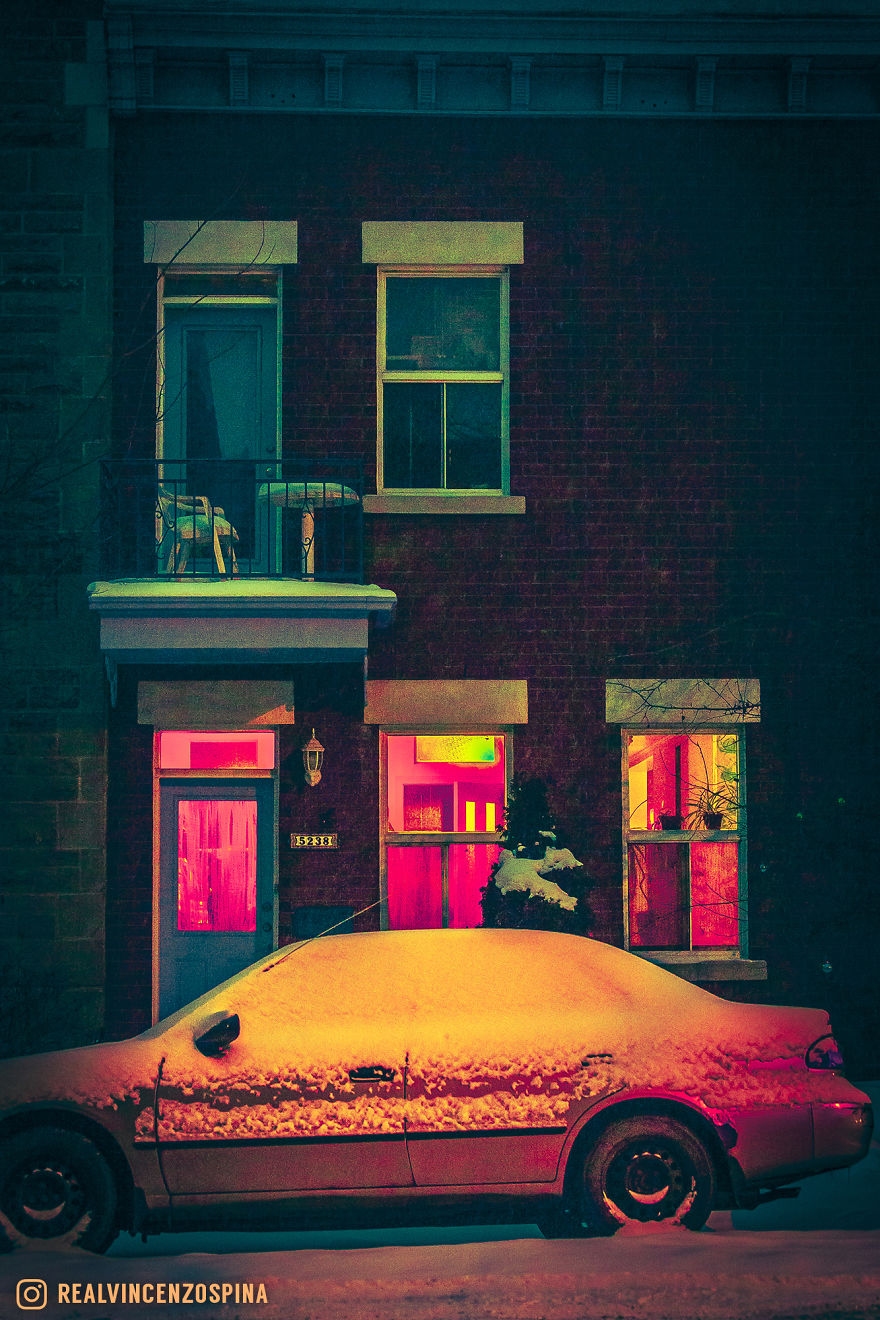 I Photographed A Snowy Montreal Night