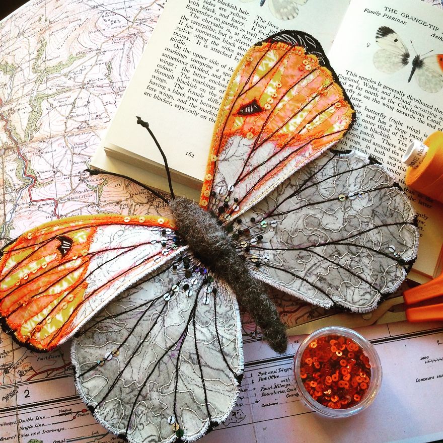 I Stitch British Butterflies And Moths.