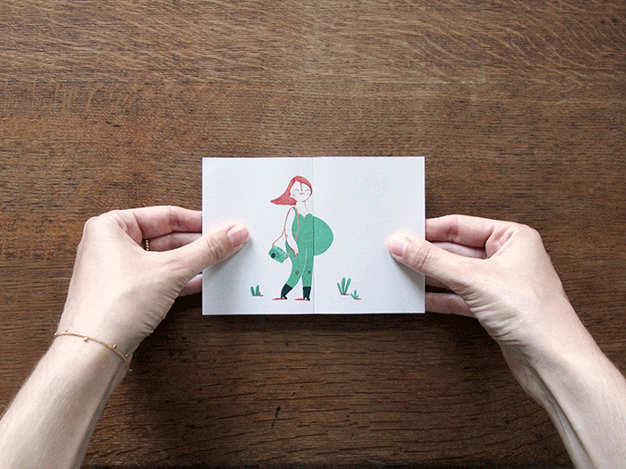 Creative Birth Cards That Reveal Big News When You Open Them