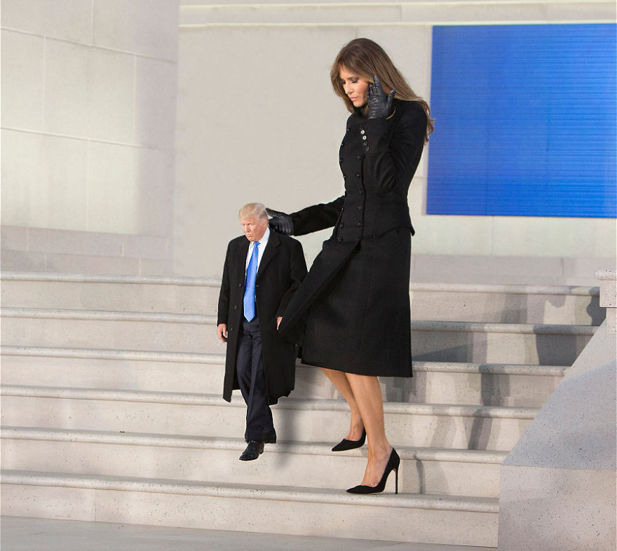 Careful Down Those Big Steps Mr. President