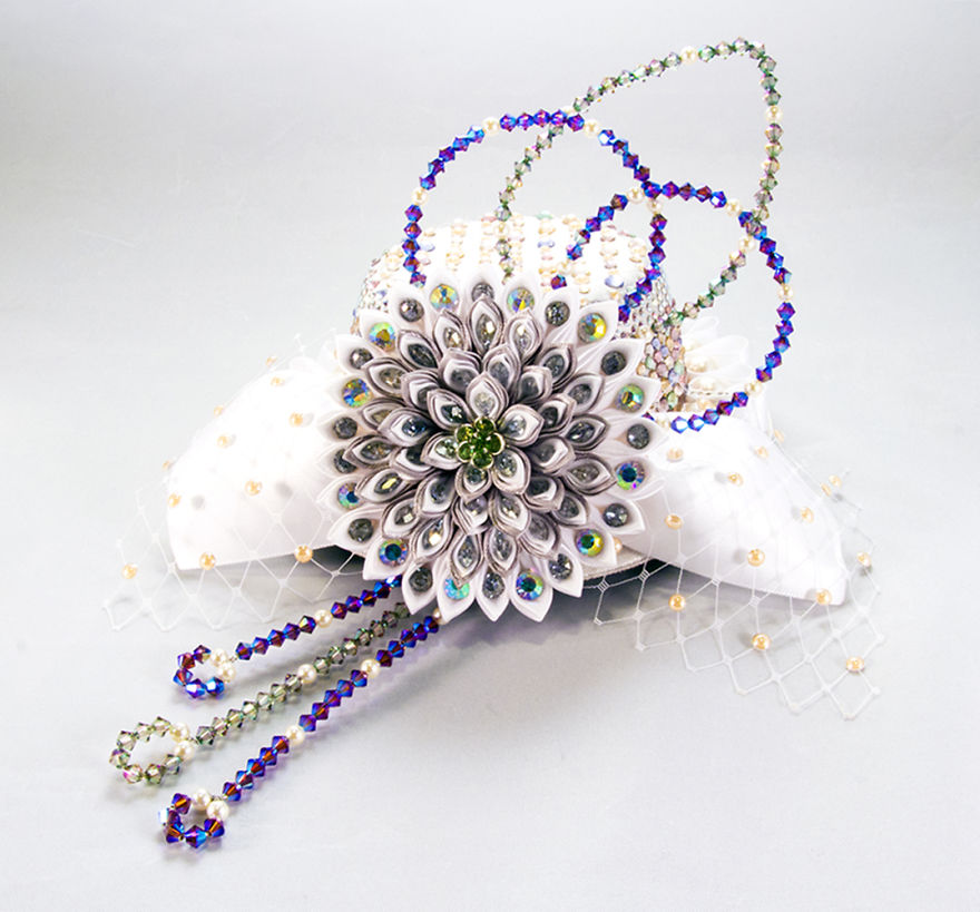 Kanzashi Flower - Mizuhiki Jewelry By Asuka Saito Kanzashi Flower - Mizuhiki Jewelry By Asuka Saito