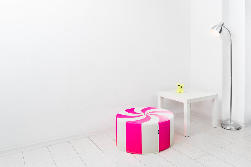 Giant Candy Poufs Will Satisfy Your Sweet Tooth