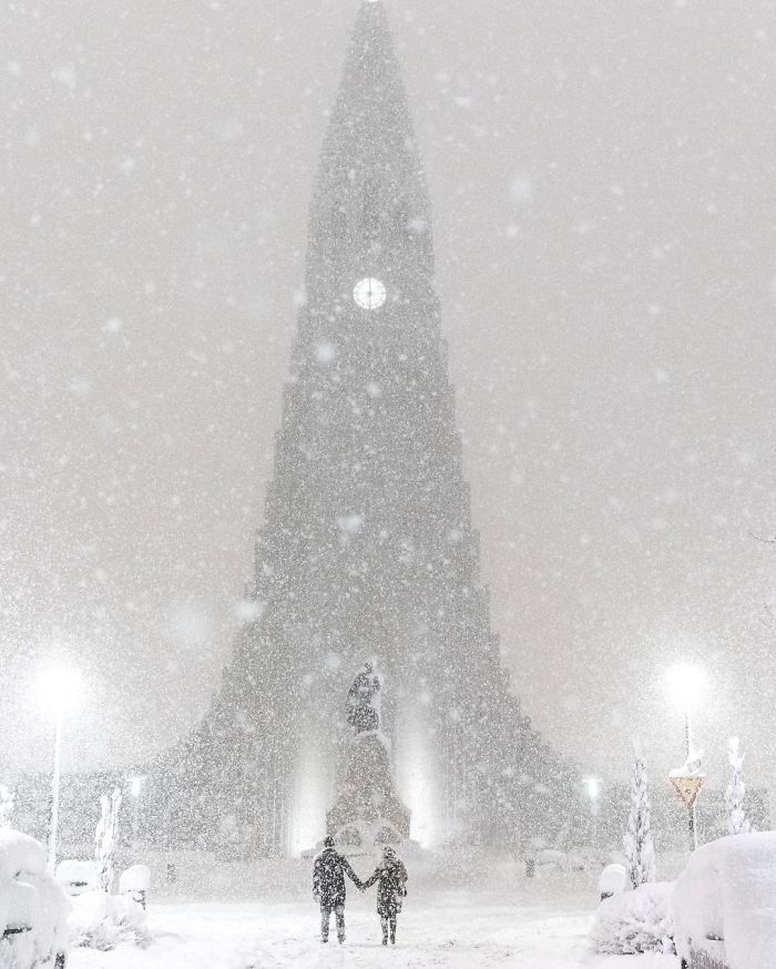 Today In Iceland, We Woke With The Highest Amount Of Snow Ever Recorded In February