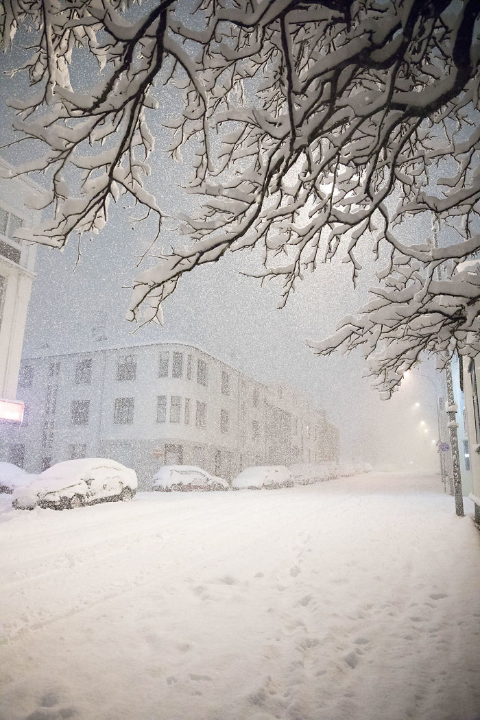 Today In Iceland, We Woke With The Highest Amount Of Snow Ever Recorded In February