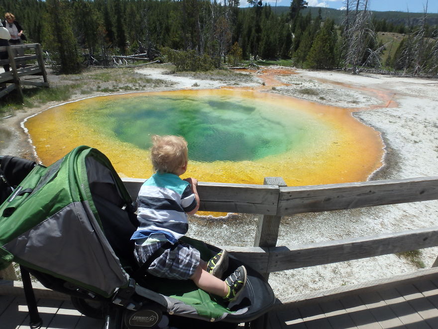 The Famous Morning Glory Pool, Yellowstone National Park
