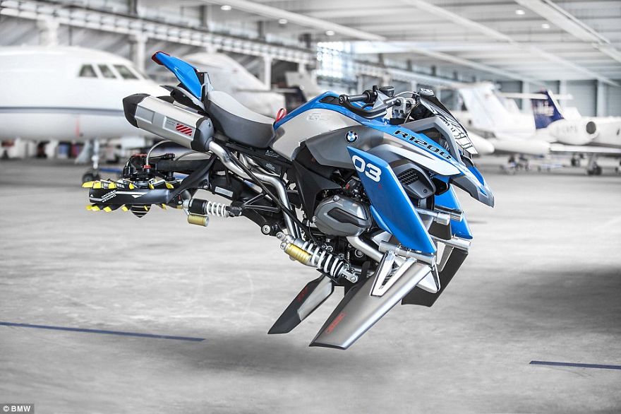 Would You Ride A Flying Motorbike ? Bmw Has A Flying Motorcycle Concept