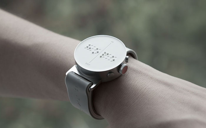 World's First Braille Smartwatch Lets Blind People Feel Messages on Screen