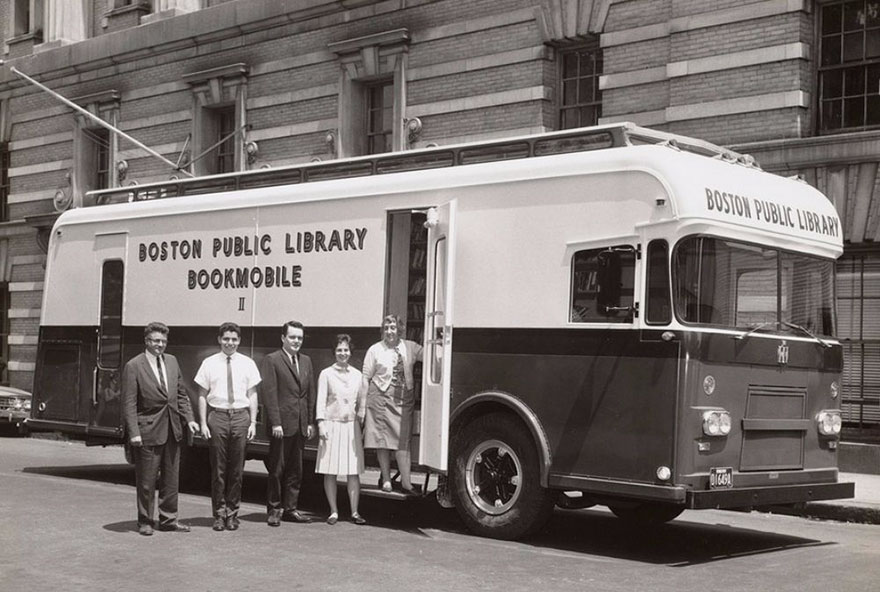 A Boston Public Library Bookmobile, 1963