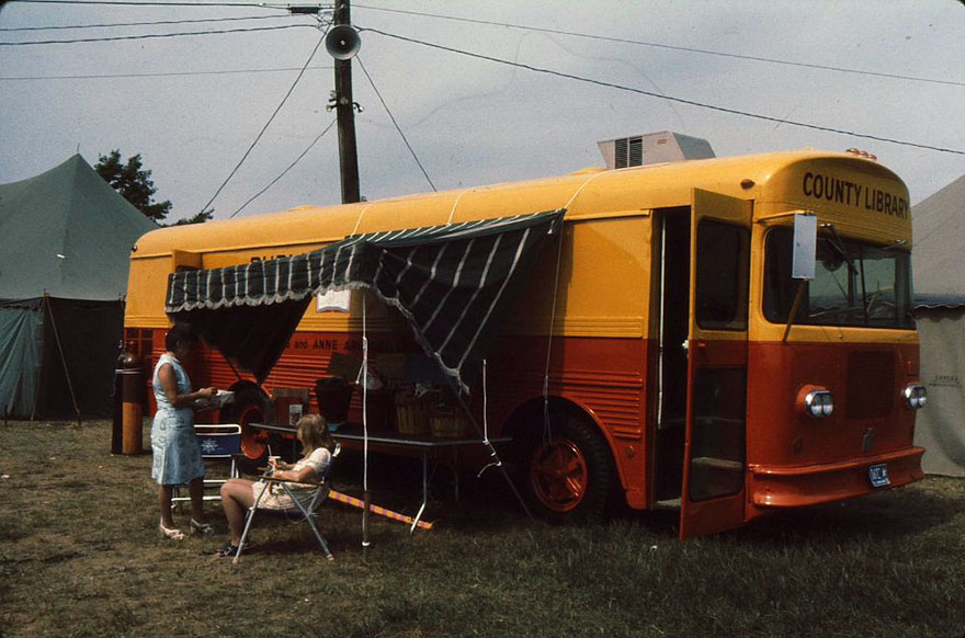 Bookmobile At Anne Arundel County Fair, 1973