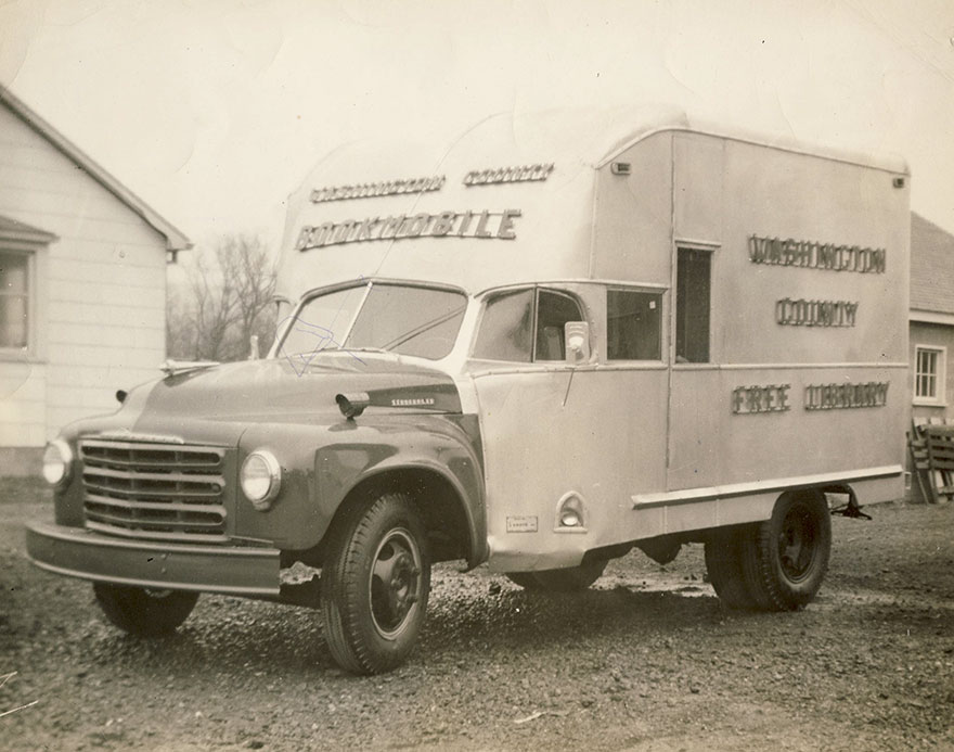 A Photo Of The Bookmobile From Washington County (md) Free Library