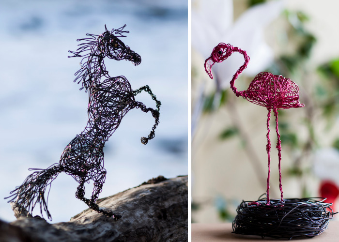 I Create Animal Sculptures Using Wire To Spread Awareness About Our Endangered Nature