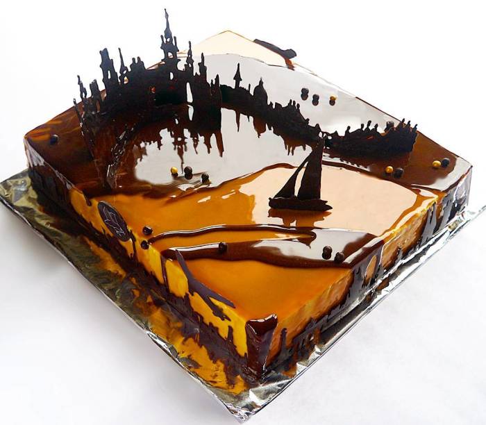 I Create Chocolate Worlds On The Mirror Glaze Cakes
