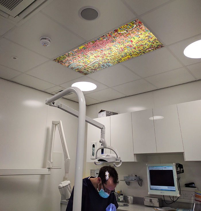 My Local Dentist Has A Ceiling "Where's Wally?" To Keep Patients Entertained During Appointments