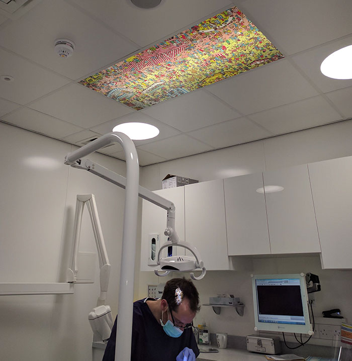 This Dentist Has A Ceiling ‘Where’s Waldo?’ For Patients To Look At During Appointments