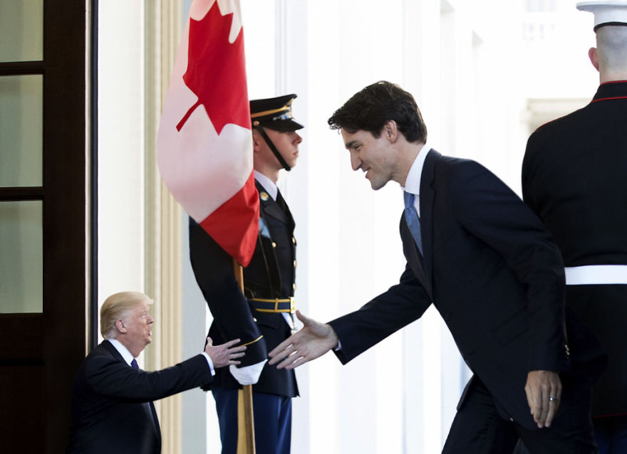 Tiny Trump Welcoming Mr. Canada