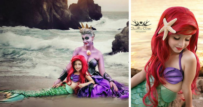 7-Year-Old Daughter And Mom Cosplay As Disney Characters, And Their Photos Are Better Than The Real Thing
