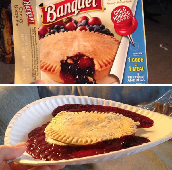 Cherry Berry Pie With The Filling On A Side