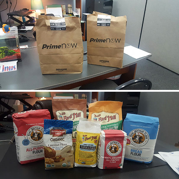 The Boyfriend Got In Trouble Yesterday. He Sent Flours To My Office Today To Apologize