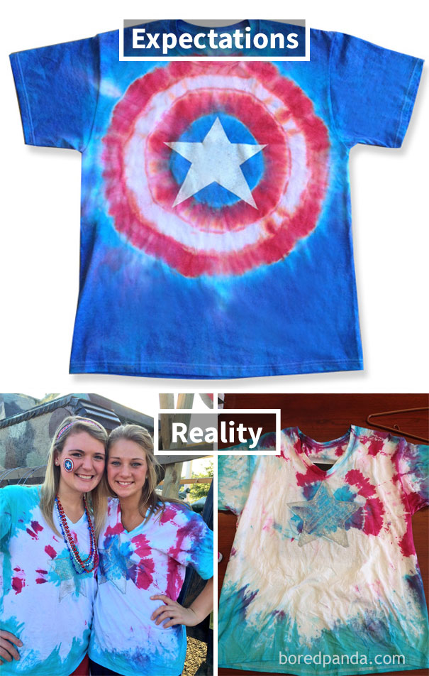 Captain America Tie Dye Avengers Shirt Fail