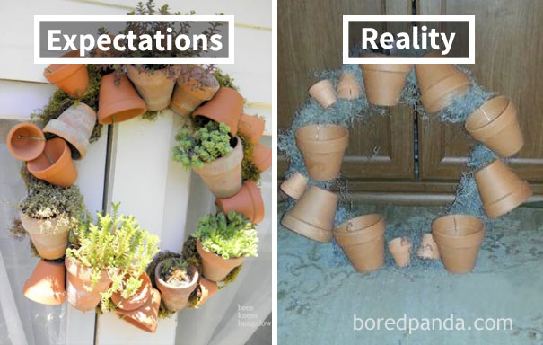 Potted Wreath Imperfection
