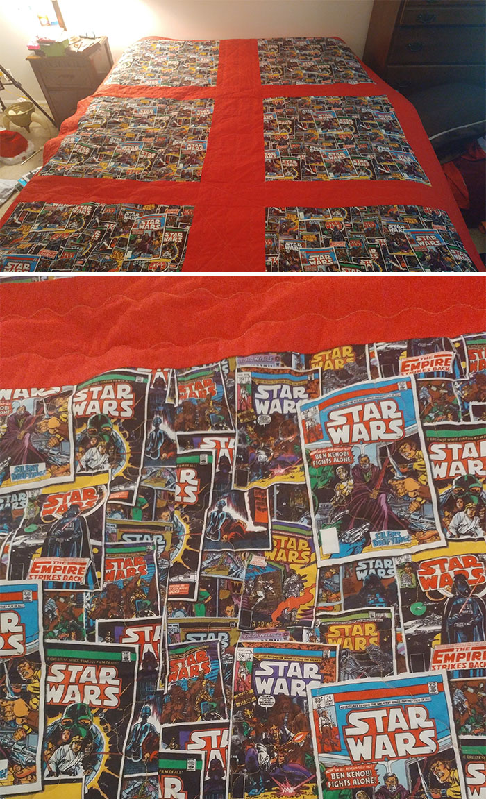 My Grandmother Made Me A Star Wars Quilt For Christmas