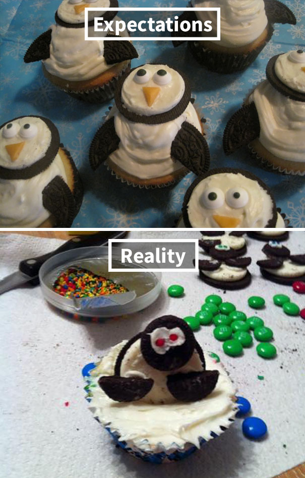 Zombie Penguin Cupcakes