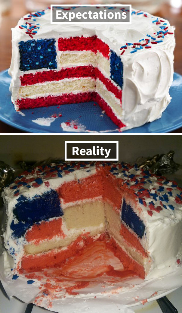 4th Of July Flag Cake Fail