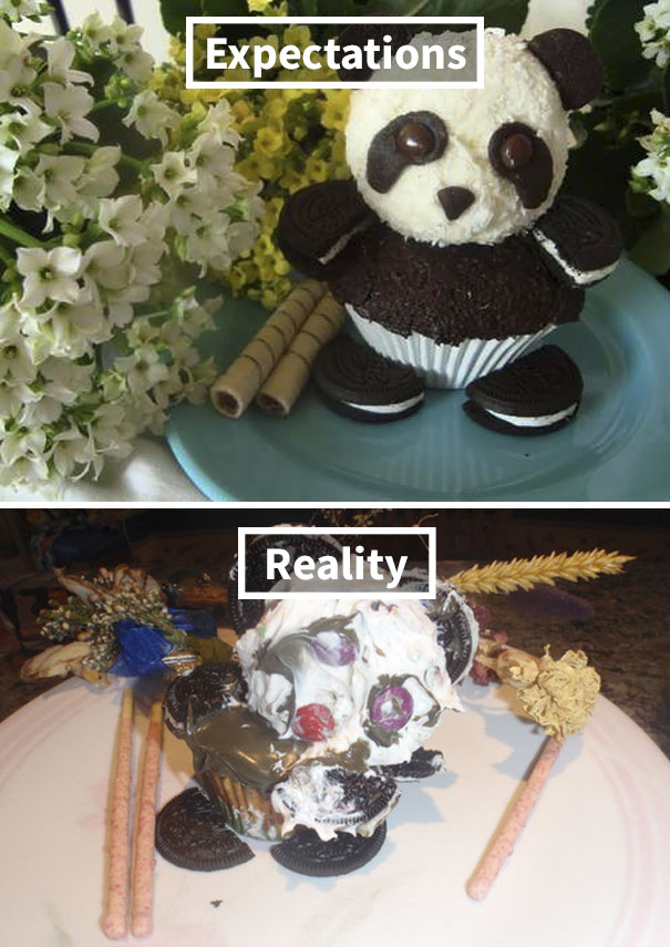 Panda Zombie Cupcake