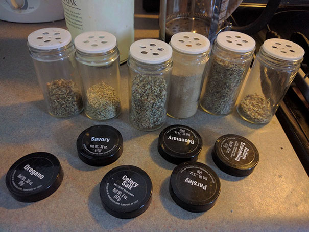 Pro Tip: When Cooking, Don't Remove All The Spice Lids At The Same Time