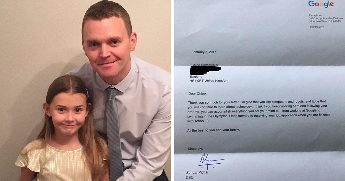 7 year old girl applies for a job at