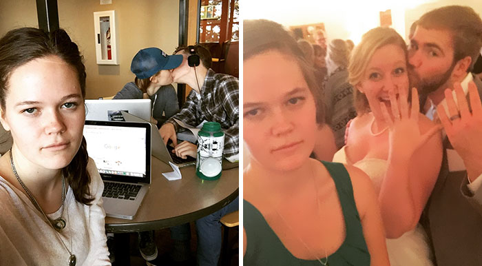 Woman Documents Her Life As Third Wheel In Hilarious Selfies, Becomes Internet Celebrity