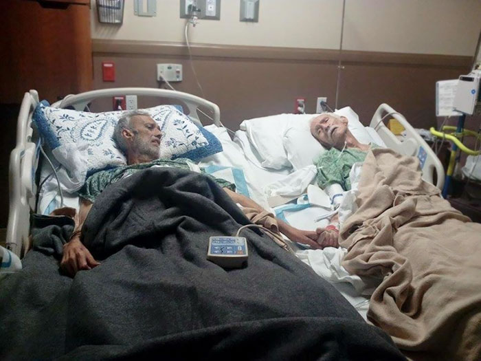 Cancer-Stricken Son Holds Dying Dad's Hand One Last Time