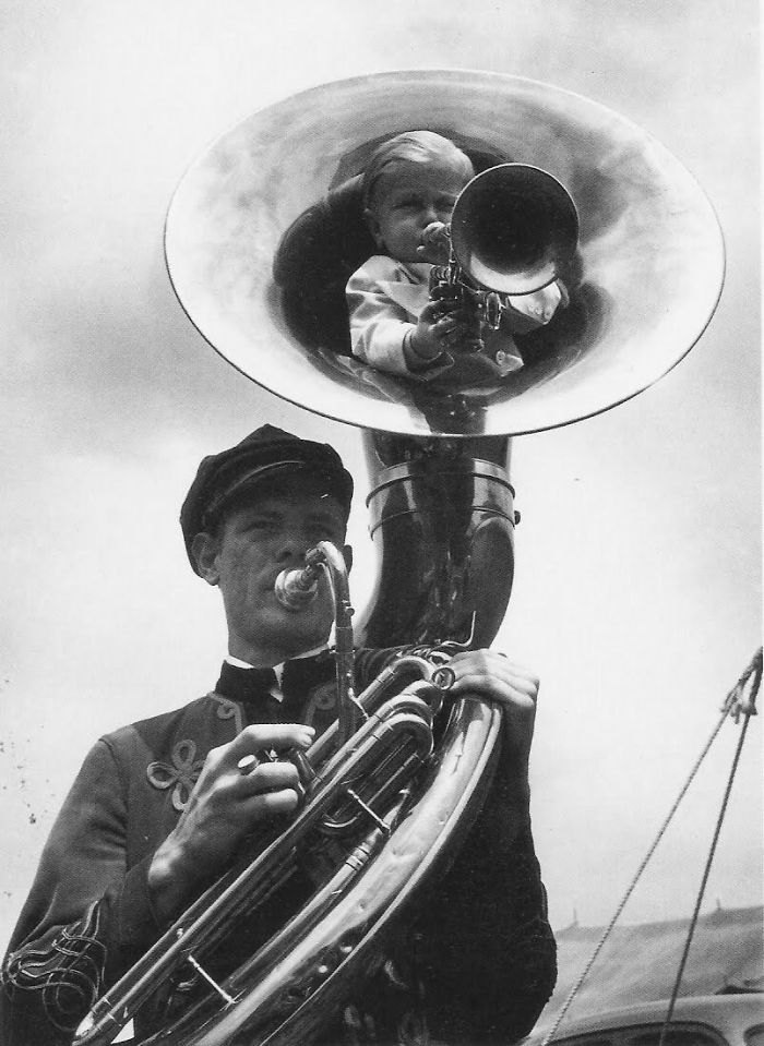 Tuba Players, New York, 1940s