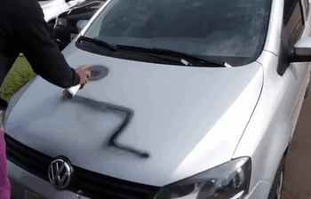 Spray Painting Illegally Parked Cars