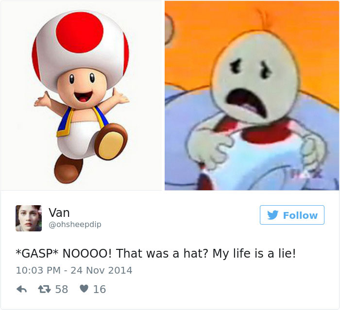 Toad Actually Wears A Hat