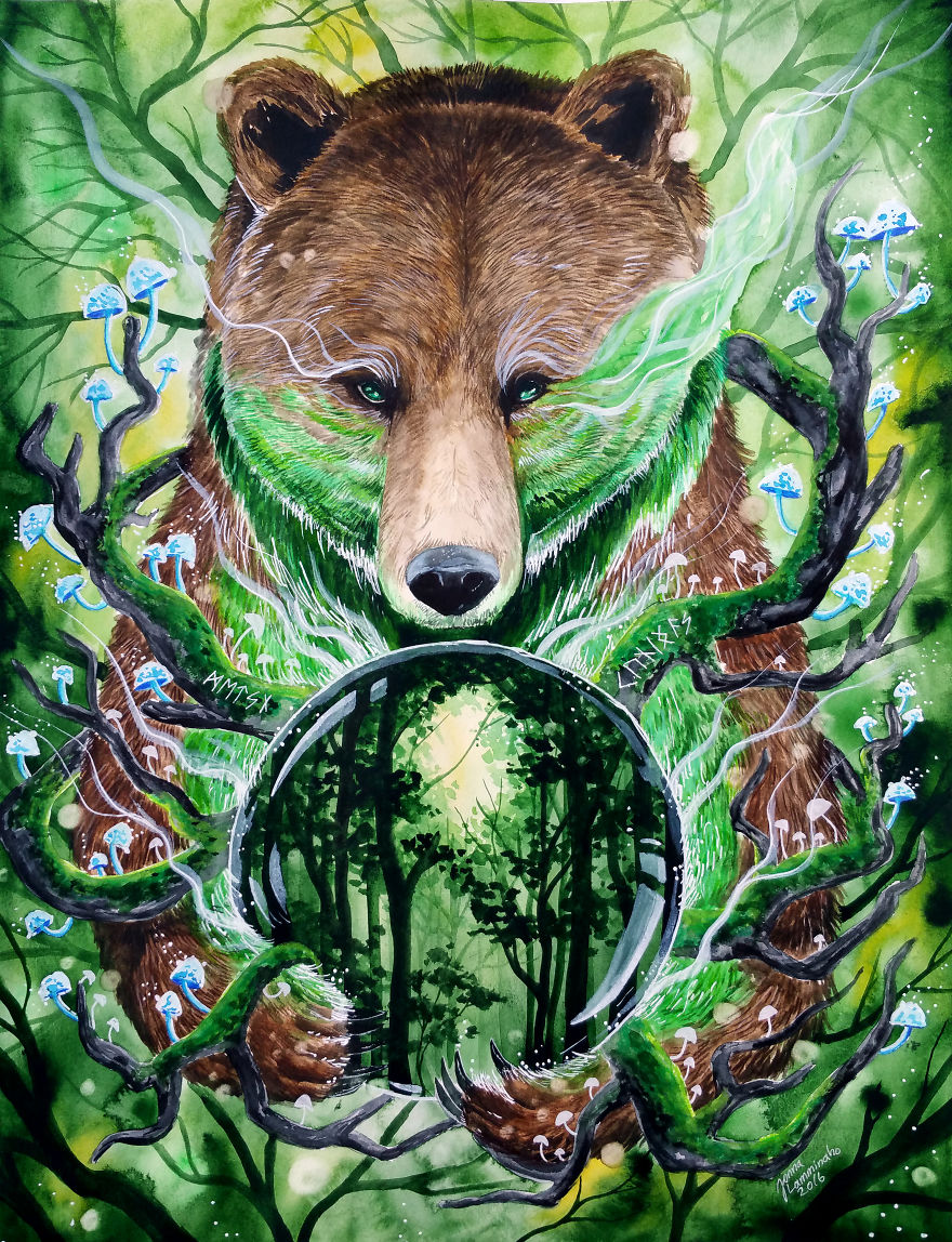 I Paint The Beauty I See In Animals To Remind Us To Preserve Nature | Bored  Panda