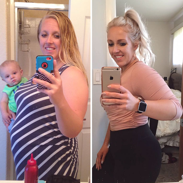 Mom's Dramatic Before-And-After Pics Of 2 Pound Weight Loss Prove That Weight Is A Lie