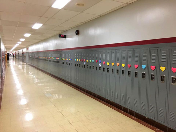 origami-locker-hearts-valentines-day-troy-high-school-2